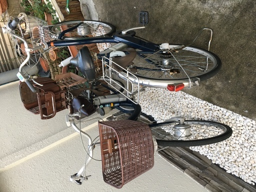 SANYO（現Panasonic）eneloop bikeリチウムイオン6Ah 26インチ同色2台を纏めて