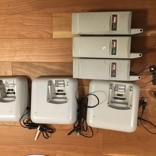 SANYO（現Panasonic）eneloop bikeリチウムイオン6Ah 26インチ同色2台を纏めての画像