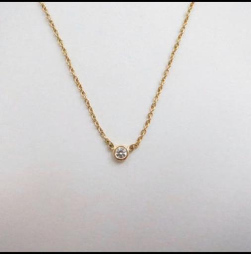 Tiffany ダイヤモンドバイザヤード 0.05カラット イエローゴールド