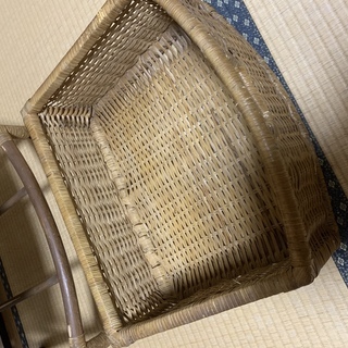 ランドリー収納 籐家具の画像