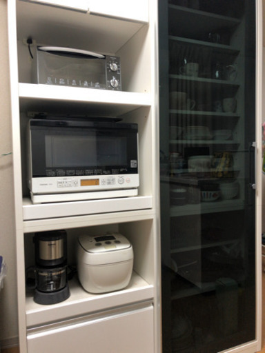 受け渡し決定☆美品☆ 食器棚＆レンジボード