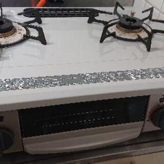 ガスコンロ　プロパンガス　グリル付き　リンナイ　KGM563BE...
