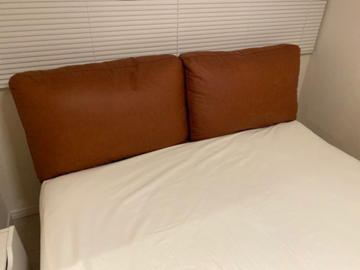 レザー張りダブルベット　美品