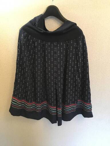 新品 スカート ELLE 本体ポリエステル１００% ヒップ８７～９８ 腹囲８１～１０２ マタニティM～L 定価１３６５０円 日本製