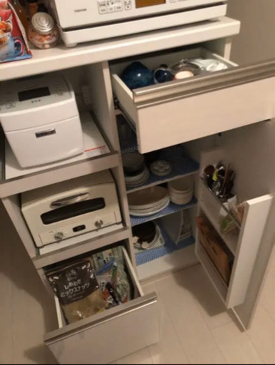 キッチンキャビネット レンジボード　ホワイト