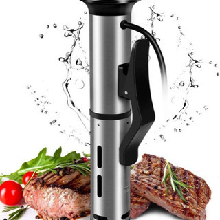 【新品未使用】低温調理器 2020最新改良版 真空調理器 IPX7防水 水温制御クッカー 均一加熱 1000W 操作簡単 肉/卵/家禽/魚/野菜などのお料理用  ②の画像