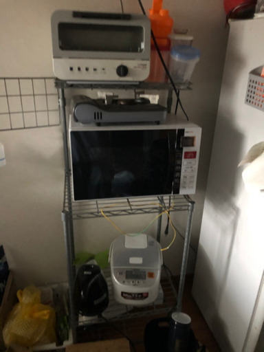 レンジ、炊飯器、オーブントースター