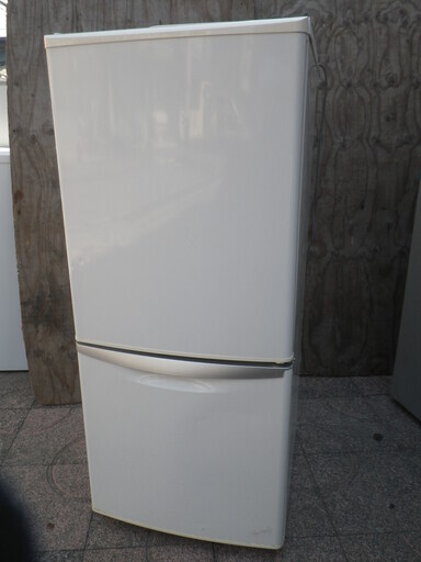 ■配達可■ナショナル(パナソニック)　ノンフロン冷凍冷蔵庫 NR-B142J-W 2007年製