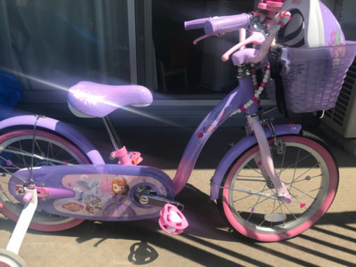 16インチ　子供用自転車　ちいさなプリンセスソフィア＆スカイ 