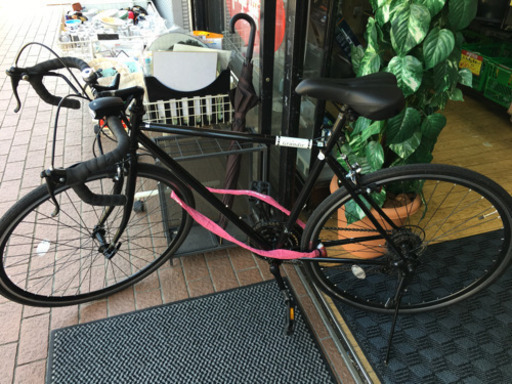 使用期間1ヶ月のみ! grandir グランディール 700c ロードバイク 鍵付き 黒