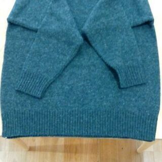 【メルカリ類似出品有】丸井ラムウール100％タートルネックメンズ...