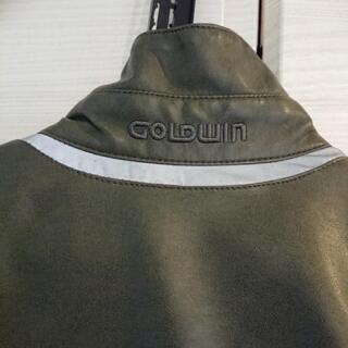 【今月末までお値下げします】ゴールドウィン(GOLDWIN) ジャケット GWS シンセティックレザー スリムライダースジャケットカーキMサイズの画像