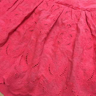 ジルスチュアート  コットンレース スカート レッドオレンジの画像