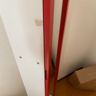 【4/19迄】収納棚付き　全身ミラー【引取に来れる方に譲ります】の画像