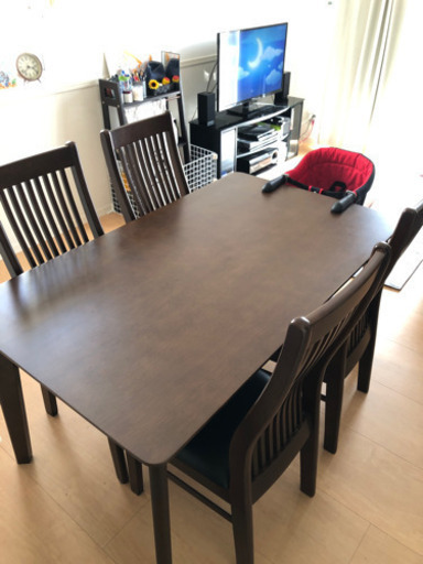 最終値下げ！！　ダイニングテーブル　5点セット