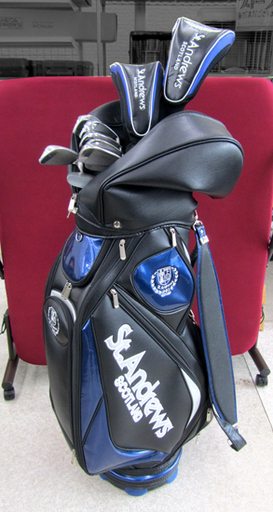 セントアンドリュース 左利き用ゴルフセット SAF-505 メンズ 11本組 キャディバッグ付 札幌市北区