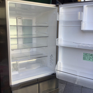 3629 日立 HITACHI 冷蔵庫 415L 右開き R-S42XM-T ソフトブラウン 2008年製