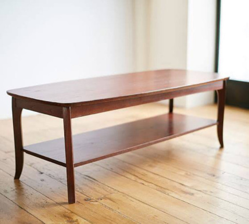 値下げ！コーヒーテーブル　マホガニー無垢材　Pottery Barn ローテーブル