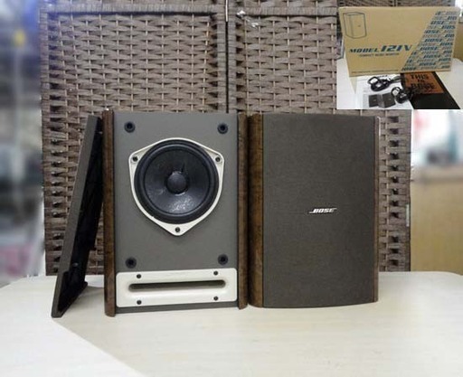BOSE スピーカー MODEL 121V ペア 連番 6Ω 1ウェイ 説明書 純正ケーブル 元箱付き WestBorough 札幌市 白石区 東札幌