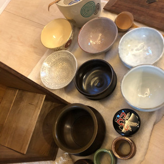 【薄茶、濃茶も対応の茶道具 セット】 茶道セット持ち運び収納入れ物、茶筅、茶道茶碗、茶杓、水指、蓋置、建水、柄杓、薄茶器棗、濃茶器茶入れ、豪華セット