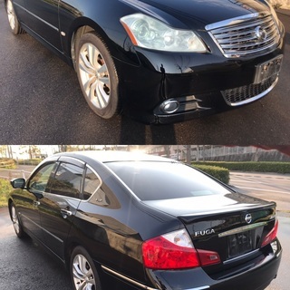 H20 フーガ 450GT タイプP 修復歴なし VIPカスタム 黒革シート 人気黒色 支払総額=28万円の画像