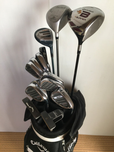 【超豪華セット！】Taylor Made BURNERドライバ＋BRIDGESTONEアイアン等ゴルフクラブ 14本セット＋Calla