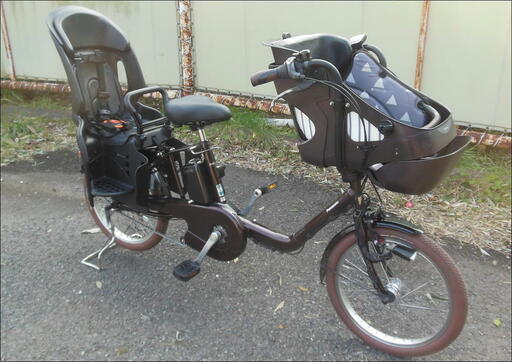 ★★　大容量１６Ａｈバッテリー搭載！【Panasonic　ギュット・ミニＤＸ】　前後チャイルドシート装備の３人乗り電動アシスト自転車です！　お届け可能です！　★★