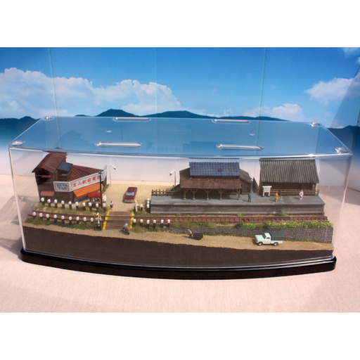 Nゲージ 「坂道の駅舎」 ジオラマ 完成品 模型 ジオコレ 【公式通販】