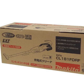 未使用品★マキタ 充電式クリーナ CL181FDRF 青　充電器...
