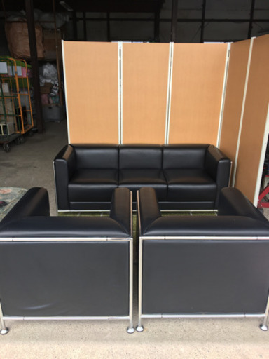 ☆コクヨ高級応接ソファ☆1Pソファ２台、3Pソファ☆美品！