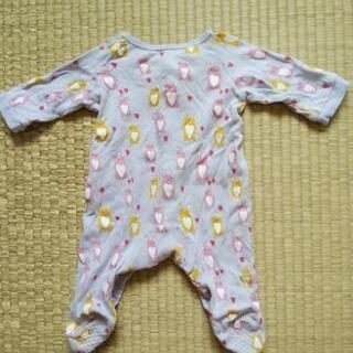 ベビー服　新生児　足つきロンパース　70の画像
