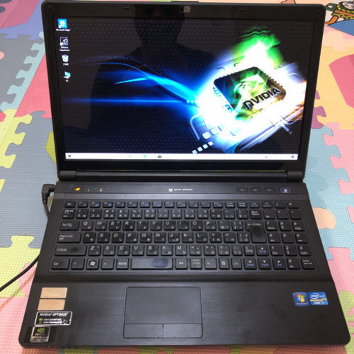 マウスコンピューター G-TUNE W150ER Core i7 3630QM 2.3GHz 16GB SSD128GB HDD1TB 15.6インチ GT650M Win10 Wi-Fi Bluetooth