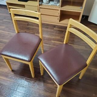 ダイニングチェア　椅子　ブラウン