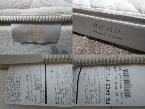 ■配達可■セミダブル 高級ベッド IDC大塚家具 REGALIA/レガリア/Royal Scepter/ロイヤルセプター キングスダウ