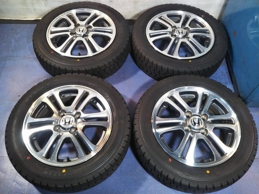 冬14インチ ホンダ純正 Nボックス純正 2018年【~95％富山】ホンダ純正アルミ N-BOX Ｎワゴン Ｎワン 日本製 155/65Ｒ14 ホンダＮ純正 中古/4本