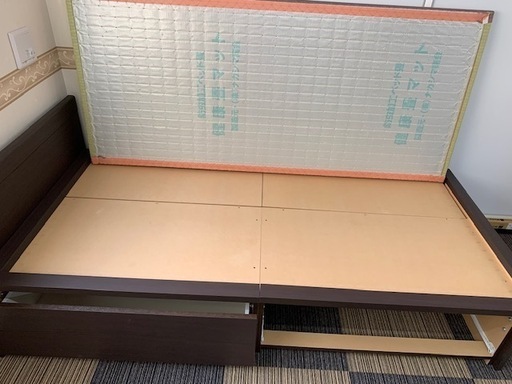 収納付き　シングルベッド　畳タイプ　引き取り限定