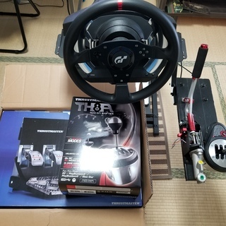 「スラストマスターT500RS セット + レーシングホイールスタンド + Hパターンマニュアルシフト TH8Aの画像