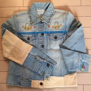 レディース Gジャン 新品 切り替え 刺繍