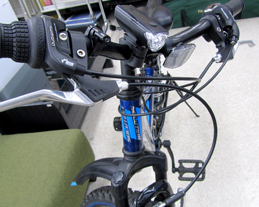 自転車 MTB 26インチ マウンテンバイク SOLUTION 青 18段切替 札幌市北区