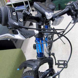 自転車 MTB 26インチ マウンテンバイク SOLUTION 青 18段切替 札幌市北区