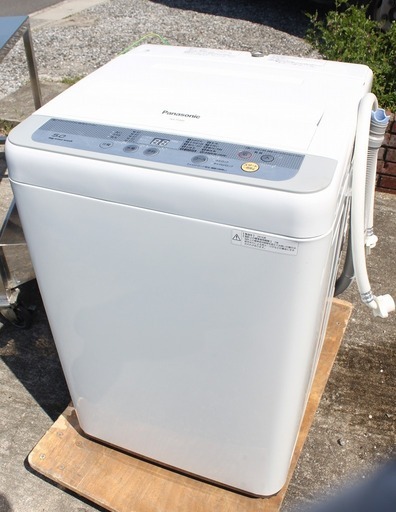 美品2016年製 Panasonic 5kg 全自動洗濯機 縦型 NA-F50B9-S CD1572 節水 すすぎ１回
