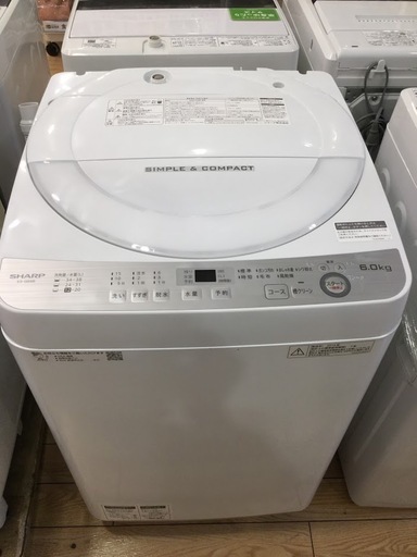 【安心1年保証付】SHARP 全自動洗濯機 ES-GE6B 2018年製【ﾄﾚﾌｧｸ桶川店】