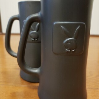 ヴィンテージ PLAY BOY プレイボーイ ジョッキ 2個セット PLAYBOY】ビンテージビールジョッキ 2個セット