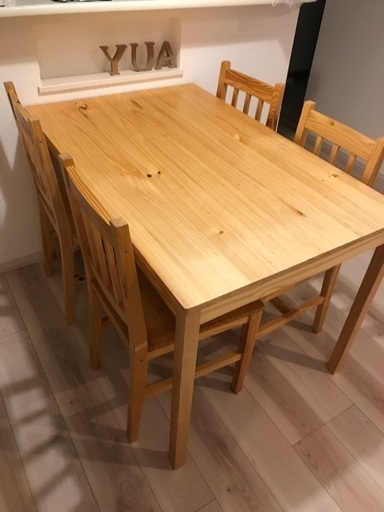 ダイニングテーブル5点セット