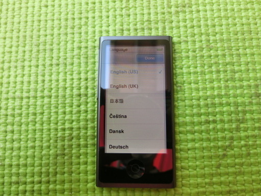 A179　APPLE　ipod　nano　第７世代　A1446　14.7GB