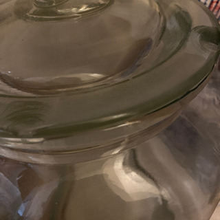 ガラスジャー お米5キロ用 アンティークの画像