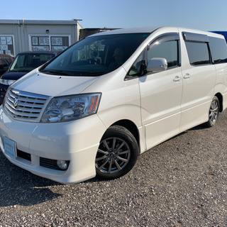審査なし自社ローンの車屋　綺麗なカスタムアルファード　ナビ　TV...