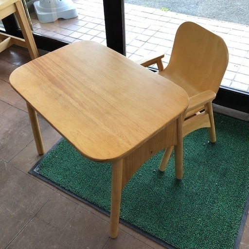【展示品処分特価】 キッズデスク＆チェア （子供用 机 椅子 イス）