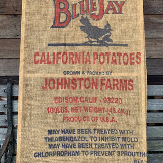 アメリカのポテトサック(麻袋)枠入り
