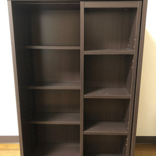 ダーグブラウン　本棚　コミック　漫画　文庫本　収納棚